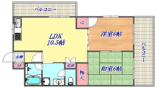 メゾン・エクレール元町【2階】の間取り
