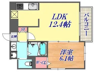 メゾンエスプリ生田【8階】の間取り