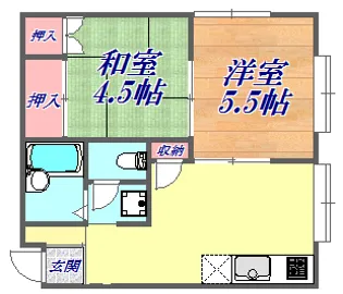 メゾン・ジュネス【1階】の間取り