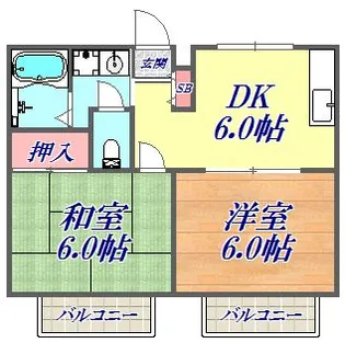 メゾン・ジュネス【2階】の間取り