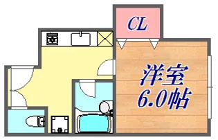 山手三角ビル【3階】の間取り