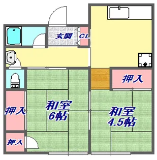 松村文化【1階】の間取り