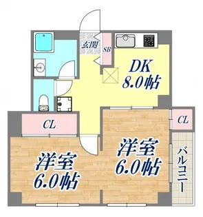 マツヤパークマンション【407号室】の間取り