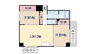 ランデージ神戸花隈【2階】の間取り