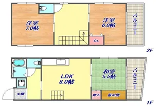 宮脇ビル【401号室】の間取り