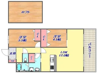 メゾン神和【301号室】の間取り