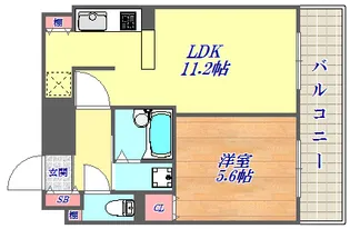 リーガル新神戸【8階】の間取り
