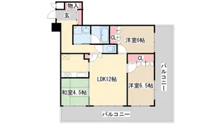 リーガル新神戸パークサイド【5階】の間取り