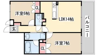 リーガル新神戸パークサイド【6階】の間取り