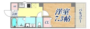 リーフビル割塚【2階】の間取り