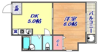 メゾンド花木【5階】の間取り