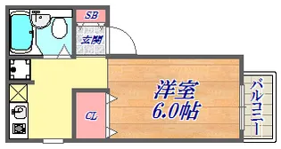 リオマール壱番館【2階】の間取り