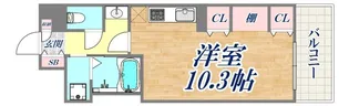 リベール三宮ミッドキャスト【4階】の間取り