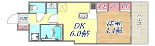 リベール三宮ミッドキャスト【5階】の間取り