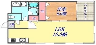 リベール三宮ミッドキャスト【5階】の間取り