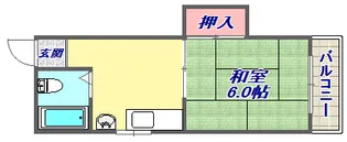 山本ハイツ【3F号室】の間取り
