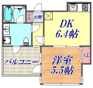 ワコーレ神戸北野セリュックス【5階】の間取り