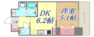 ワコーレ神戸三宮マスターズレジデンス【5階】の間取り