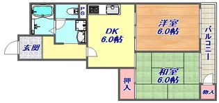 六甲台ハウス2号棟【2階】の間取り