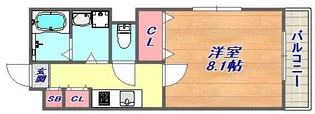 ワイズモード神戸灘【3階】の間取り