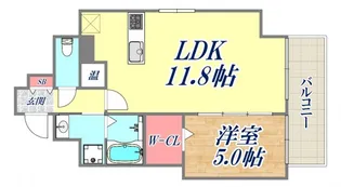 エスティ・ロアール神戸駅前【3階】の間取り