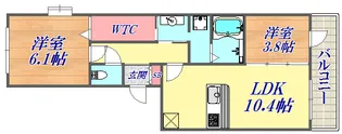ヴィラージュ上三条【1階】の間取り