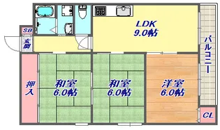 パールシティ王子公園【501号室】の間取り