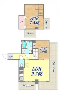 プリオーレ神戸2【9階】の間取り