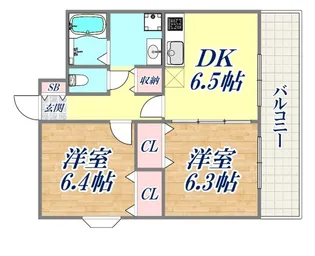 パークレジデンス御影【9階】の間取り