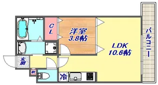 モアライフ住吉南【5階】の間取り