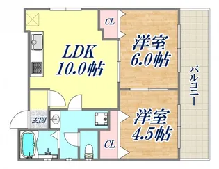 ラムール西山町【5階】の間取り