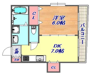 サンビルダー芦屋ウエスト【4階】の間取り