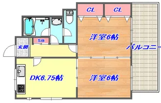 サンビルダー美野丘【3階】の間取り