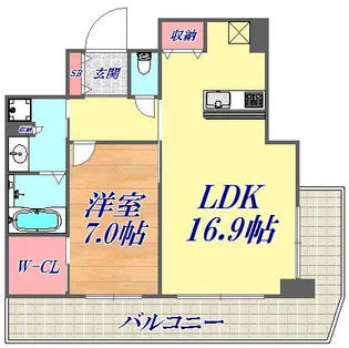 ベリスタ神戸旧居留地【20階】の間取り