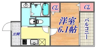フジパレス東中道公園前【1階】の間取り