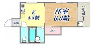 杉村ビル【6階】の間取り