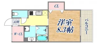 ラムール下三条【2階】の間取り