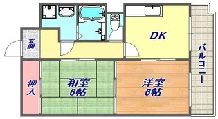 グランドール西岡本【3階】の間取り