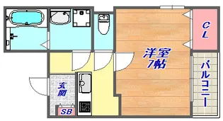 レジデンス赤坂【1階】の間取り