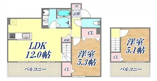 グルーブメゾン須磨離宮【2階】の間取り