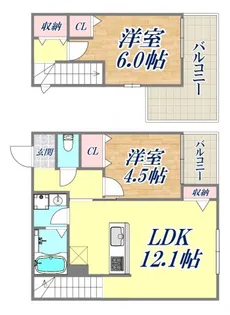 グルーブメゾン須磨離宮【2階】の間取り