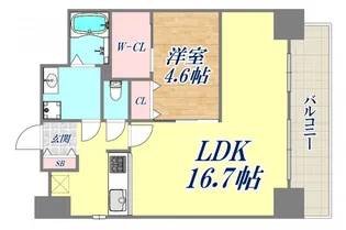 デコール神戸1【2階】の間取り