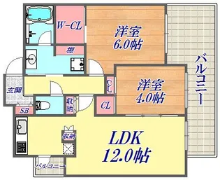 アーバネックスみなと元町【13階】の間取り