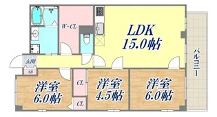 セブンコーポ大内【3階】の間取り