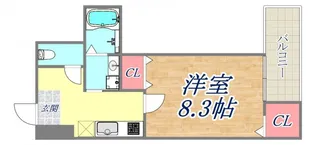 フジパレス神戸大倉山【105号室】の間取り