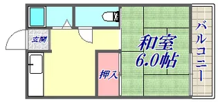 グリーンマンション【2階】の間取り