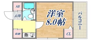サンプラザ三宮70【11階】の間取り