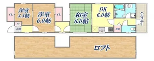 上野マンション【4階】の間取り