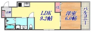 リーフビル【4階】の間取り