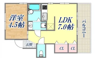 セビーヌ鷹取【3階】の間取り